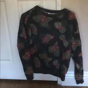 H&M Divided Floral Crewneck Sweater